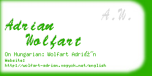 adrian wolfart business card